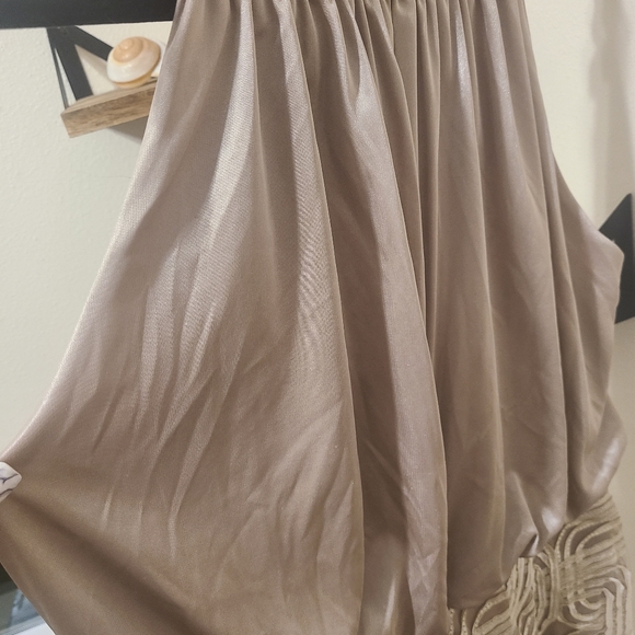 Formal Tan Dress - Picture 3 of 4
